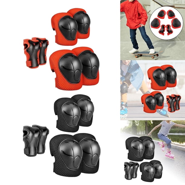 Almohadillas protectoras, transpirables, cómodas, ajustables, livianas, , muñequeras, rodilleras para patinar, patinar, en bicicleta, deportes, esquiar Macarena Almohadillas de protección