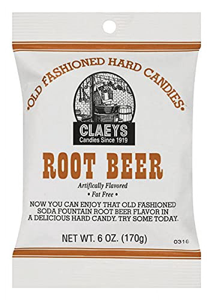 Claeys Old Fashioned Hard Candy - Variety 6 Pack - Licorice and Root Beer - 3 of Each Flavor - 36 Ounces Total