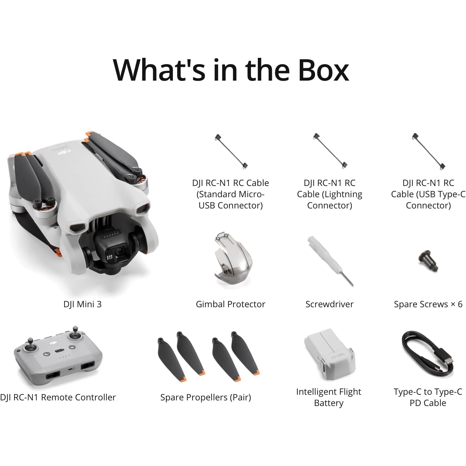 DJI Mini 3 Camera Drone Quadcopter with RC-N1 Remote (No Screen), 4K Video, 38min Flight Time, True Vertical Shooting, Intelligent Modes Bundle with Deco Gear Backpack + 128GB Card & Accessories