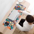 thumbnail image 3 of Long Mouse Pads for Desk,Pioneer Flower Floral Print Pattern Desk Mats on Top Of Desks, Desk Mouse Pad Extra Large with 3mm Non-Slip Base and Stitched Edge for Gaming,Office,Work,Home 31.5"x11.8", 3 of 6