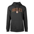 thumbnail image 2 of Men's Levelwear Black Baltimore Orioles Cooperstown Collection Podium Retro Spellout Pullover Hoodie, 2 of 3