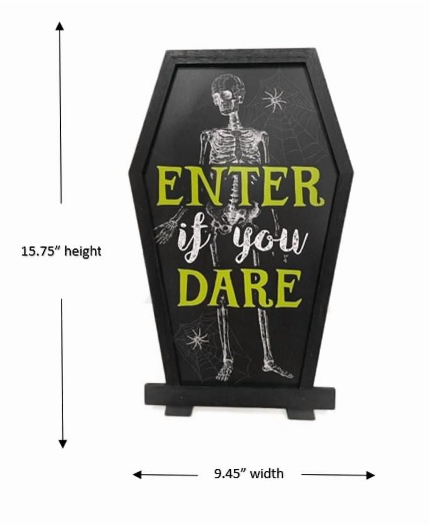 Way To Celebrate 15 Inch Coffin Shaped Halloween Sign