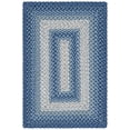 thumbnail image 2 of SAFAVIEH Braided Neville Bordered Machine Washable Reversible Area Rug, Navy/Grey, 3' x 5', 2 of 18