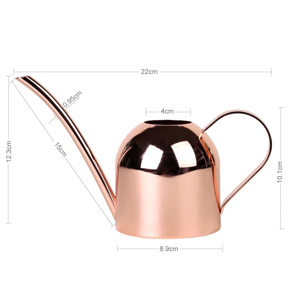 Cheers.US 500ML Stainless Steel Watering Can - Metal Watering Can with Long Spout to Prevent Spillage, Perfect Plant Watering Can for Outdoor Plants and Watering Can for Indoor Plants