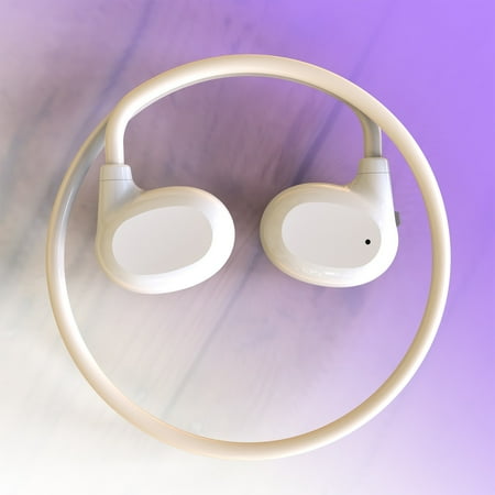 Wireless Earbuds Hwkond Bones Conduction Headphones Bluetooth 5.3 Open-Ear Sports Headphones With Microphones Waterproofs Wireless Headset For Sports Driving Workouts White Up to 60% Off