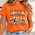 thumbnail image 3 of Freshly Spooked Coffee Shirt, Halloween Women T-Shirt, Autumn Tee, 3 of 7