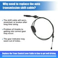 thumbnail image 5 of Unique Bargains Automatic Transmission Gear Shift Cable No.15713353 Fit for Chevrolet Blazer S10 1995-1997, 5 of 6