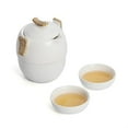 thumbnail image 4 of Tea Cup Set Celadon Kung Fu Tea Set Teaware Travel Teapot Tea Cup With Bag Auspicious Clouds Porcelain Tea Pot And Cup Set Chinese Tea Set Teapots & Coffee Servers Travel Tea Set, 4 of 5