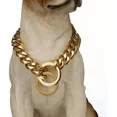 thumbnail image 1 of Aiyidi Collar De Perro Con Cadena Dorada, Gargantilla Ancha, 1 of 5