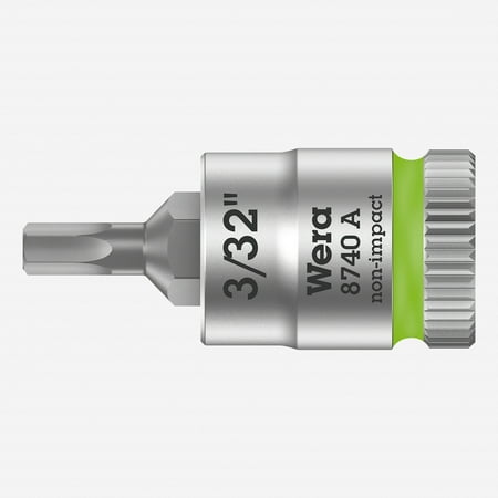 

Wera 003381 8740 A 1/4 Drive Zyklop Hex-Plus Bit Socket 3/32