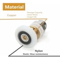 thumbnail image 4 of Ultra-Quiet Shower Door Rollers Replacement, Stainless Steel Compatible Track Systems for Bathtubs Jacuzzis, Easy Installation Nylon Outer Wheel Load-Bearing Capacity, 4 of 5