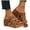 Coffee, variant on Women's Wedge Sandals Cork Footbed Open Toe Summer Platform Slides Mules Comfortable Wide Width Beach Walking Shoes Black Size 8.5