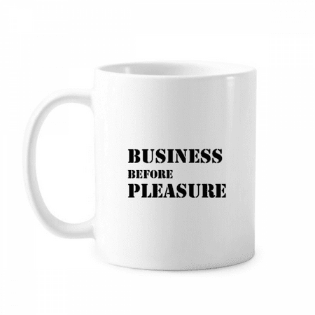 

Business Before Pleasure Art Deco Fashion Mug Pottery Cerac Coffee Porcelain Cup Tableware