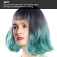 thumbnail image 1 of Brrnoo Peluca Corta, Mujeres Lady Cosplay Party Pelucas sintéticas de Moda Peluca Corta Ondulada Gris Verde Degradado para Mujeres y ni?as EOTVIA NO, 1 of 6