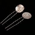 thumbnail image 4 of Pinza de pelo nupcial Macarena de imitación de Cristal 4 Piezas, 4 of 8