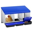 thumbnail image 2 of EDTara Metal Chicken Nesting Box Provides Sturdy Galvanized Steel Build and a Convenient Removable Roll-Out Tray, Ensuring Easy Egg Gathering and Cleaning for Backyard or Farm Poultry Setups, 2 of 8