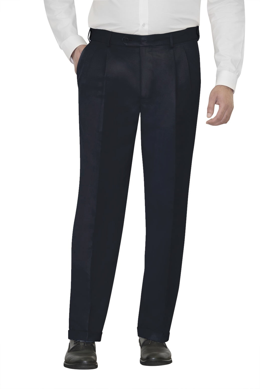 Men's Microfiber Pleated Dress Pants