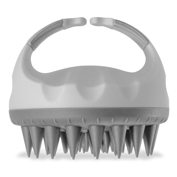 Silicona Scalp Massager Head Scrubber Exfoliating Cepillo Ducha Masaje Herramienta de crecimiento de cabello Mujeres Belleza Salón Cuidado de la piel Accesorios Gris Advancent HA047911-01B