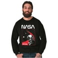 thumbnail image 5 of NASA Worm Logo Outer Space Astronaut Sweatshirt for Men or Women Brisco Brands S, 5 of 6