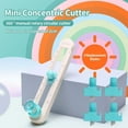 thumbnail image 5 of Circle Cutter, Circle Paper Cutter with 4PCS Replacement Blades, Adjustable Any Size 2-20CM DIY Circle Cutters for Crafts, Come with Bottom Blade Guard, Easy Operation and Smooth Cutting, 5 of 6