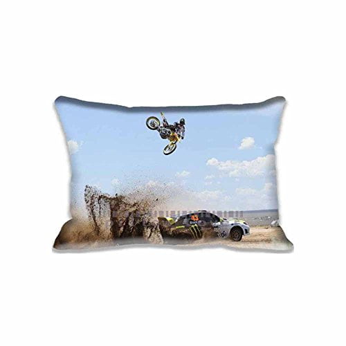 QIFEIHA Ken Block And Motocross Pillowcase Cushion Cover Two Sides
