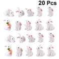 thumbnail image 2 of 20Pcs Ornaments Adorable Creative Mini Rabbit Micro Landscape Adornment Resin Ornament for Home Craft, 2 of 6