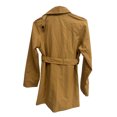 thumbnail image 4 of hirigin Women Double Breasted Trench Coat Mid Long Classic Lapel Windproof Slim Outerwear Coats Long Autumn Jacket, 4 of 9