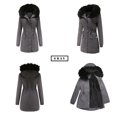 thumbnail image 3 of Winter Big Hair Collar To Overcome Women's Casual Jacket New Fleece-lined Thickened Cotton Coat Women's Large Size Cotton Clothes, 3 of 3