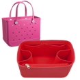 thumbnail image 1 of Organizador para Bolsa de Playa Lckaey de Fieltro para Bolsa Tote Roja, 1 of 8