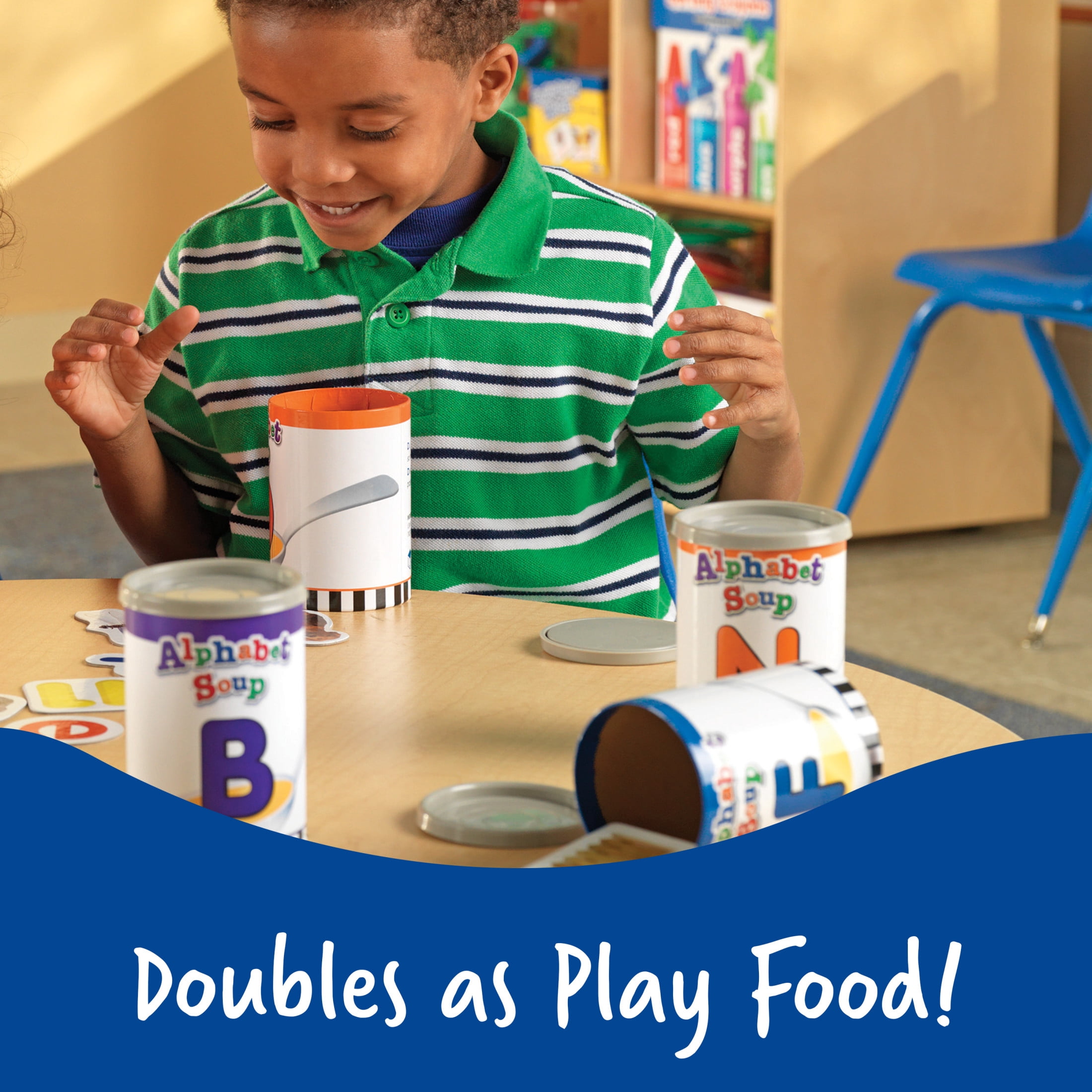 Learning Resources Alphabet Soup Sorters - Classroom Letters Must Haves, Ages 3+