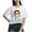 White, variant on Rezuofi 2 Pcs Women's Graphic Printed Cartoon Short Sleeve Casual T-Shirt Top