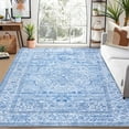 thumbnail image 2 of Haperlare Area Rugs Boho Rugs for Living Room Bedroom Stain-Resistant Carpet Traditional Rugs with Non Slip Backing, 8' x 10' Blue, 2 of 7