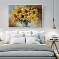 thumbnail image 3 of wall26 Floating Framed Canvas Wall Art for Living Room, Bedroom Bouquet Canvas Prints for Home Decoration Ready to Hang - 16x24 inches, 3 of 4