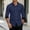 Dark Blue, variant on Men's Dress Shirts Stretch Long Sleeve Solid formal Shirt Business Casual Button Down Shirts with Contrast Cuffs Size S-2XL White