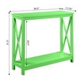thumbnail image 5 of Convenience Concepts Oxford Console Table with Shelf, Lime Wood Finish, 5 of 7