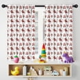 thumbnail image 5 of Blackout Kids Curtains,Red Christmas Car and Flower Pattern Childrens Insulated Curtains Set Of 2,Bedroom Essentials,Toddler Room Decor 42"x54", 5 of 5