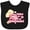 AB-Black, variant on Inktastic These Fools Put My Cape on Backwards® Pink Superhero Edition Girls Baby Bib