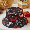thumbnail image 4 of Niusricy Christmas Bucket Hats Outdoor UV Protection Wide Brim Fishermen Hats Sun Caps for Men Women, 4 of 7