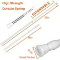 thumbnail image 2 of 2 Pack Small Tension Rods 15.7 in to 28 Curtain Rods Window Rods in Extendable Width Spring Cupboard Bars for Kitchen Utensils, Closet, and Cabinet, Fit in The Spaces to Stay Up, 2 of 7