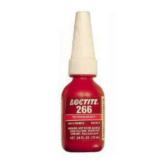 266 Threadlockers, High Strength/High Temperature, 10 mL, Red-Orange