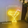 thumbnail image 4 of SHANJIA Cocktail Neon Signs for Wall Decor, Blue Cocktails Neon Light Sign,for Wall Decor Lights up Signs for Bar Pub Christmas Restaurant Bedroom Decoration, 4 of 6