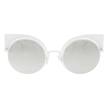 Fendi FF 0177/S 0DMV Eyeshine White Cat Eye Sunglasses