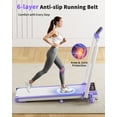 thumbnail image 6 of Foldable Treadmill with 10% Incline Upgrade 3.5HP Low Noise Walking Pad Treadmill with Handle Bar 4 in 1 Portable Under Desk Treadmills for Home/Office, 350Lbs Capacity, APP & Remote Control, 6 of 9