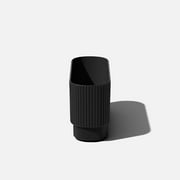 Veradek Demi Series 30 Long Plastic-Stone Planter - Black 2 Pack