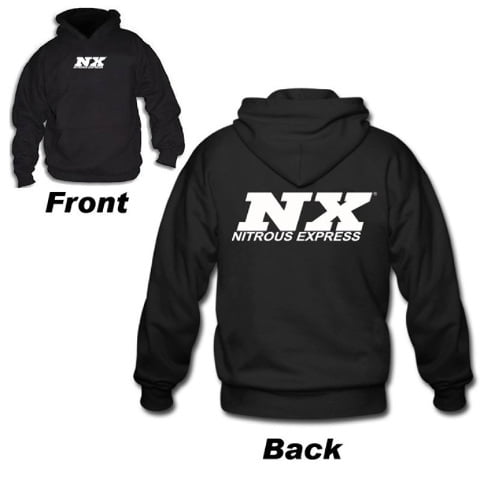 Nitrous Express 16597 Official NX Hoodie Black w/ White Logo X-Large