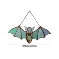 thumbnail image 3 of Halloween coloridos accesorios de murciélago acrílico atmósfera de terror ventana decoraciones interiores, 3 of 5