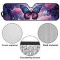 thumbnail image 6 of HUIACONG Galaxy Butterfly Windshield Sun Shade for 2007-2023 Wrangler Rubicon Sahara TJ JK JKU 2 & 4 Door-Blocks UV Rays Sun Visor Protector,Car Sun Shade,Black Car Sun Shade, 6 of 6