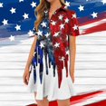 thumbnail image 1 of WILLBEST Vestidos de Verano para Mujer, Vestido Informal de Talla Grande para Vacaciones, de Manga Corta, con Frente Abierto, con Tela y Dobladillo con Volantes para Primavera y Verano. Extra Grande, 1 of 3
