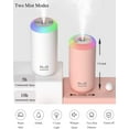 thumbnail image 2 of Small Humidifier, USB 350ml Mini Humidifier for Plants, Small Plant Humidifier with Night Light, USB Desk Humidifier for Baby, Plant Humidifier indoor, Small Humidifier (Cyan), 2 of 7