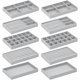 thumbnail image 1 of Paquete de bandejas organizadoras de joyas, insertos para cajón apilables con forro de terciopelo, divisores personalizables, caja de joyería, soporte para anillos y aretes, collar, 1 of 4